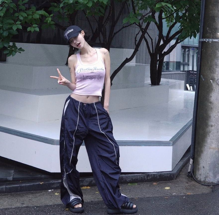 (새상품) 페일제이드 vintage beach tank 빈티지 비치 탱크 나시 민소매 핑크 이미지