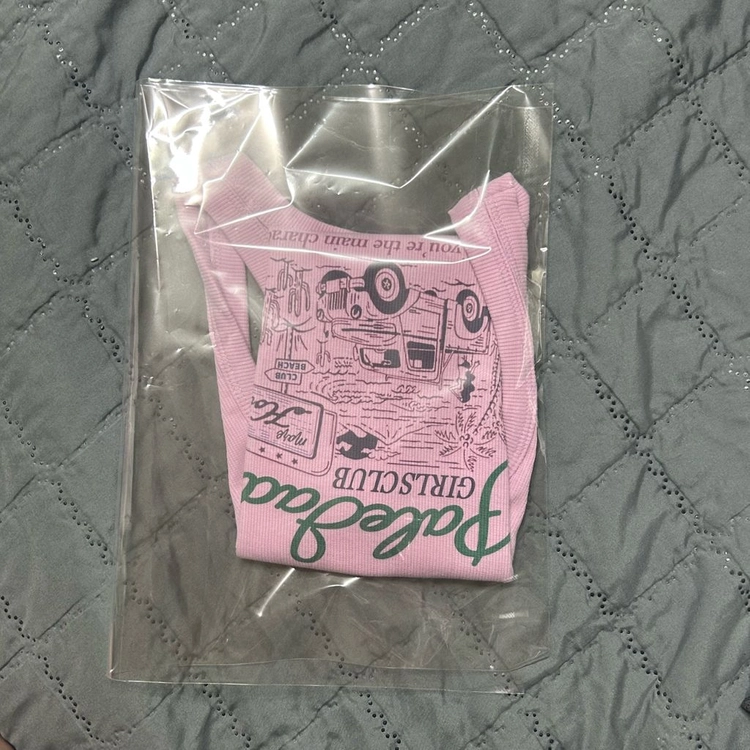 (새상품) 페일제이드 vintage beach tank 빈티지 비치 탱크 나시 민소매 핑크 이미지