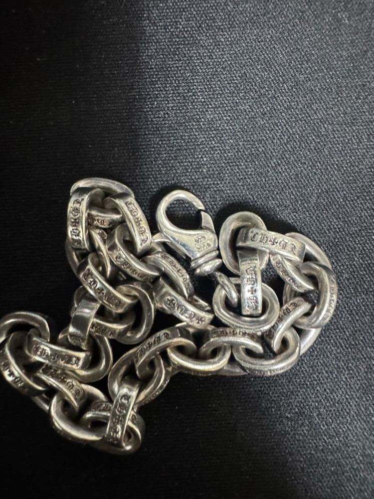 크롬하츠 정품 라지 페이퍼 체인 팔찌 이미지