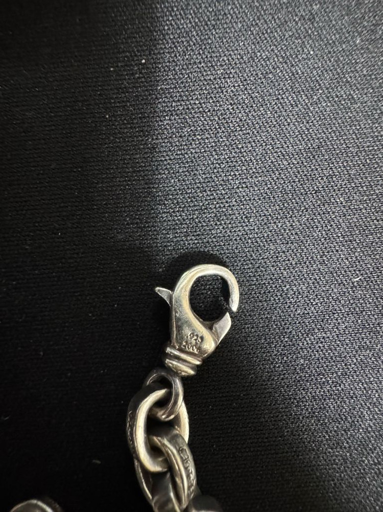 크롬하츠 정품 라지 페이퍼 체인 팔찌 이미지