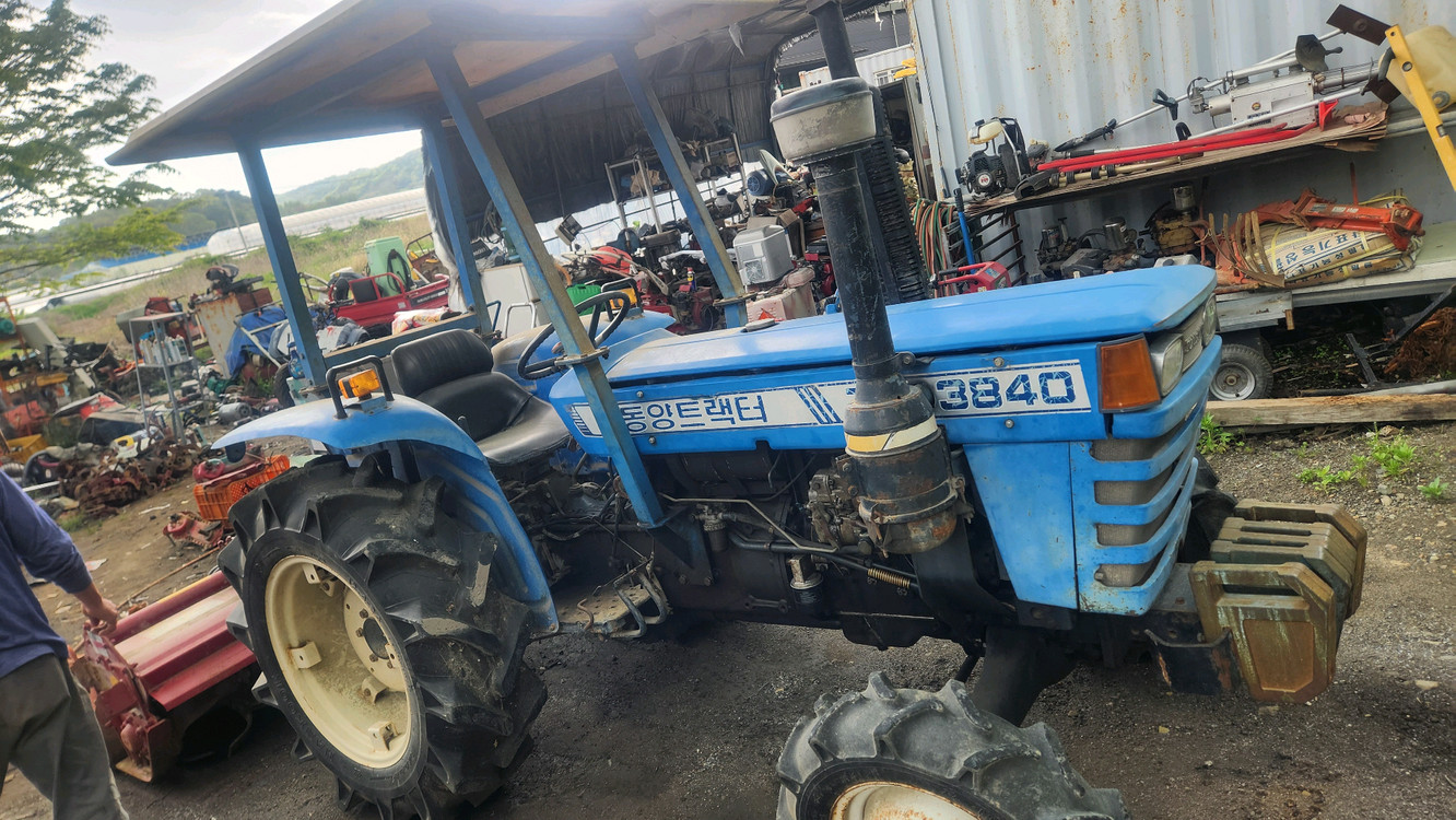 상태아주좋은 동양 38마력 트랙터 트랙트 트렉터 트렉트 본기+로터리 로타리 이미지
