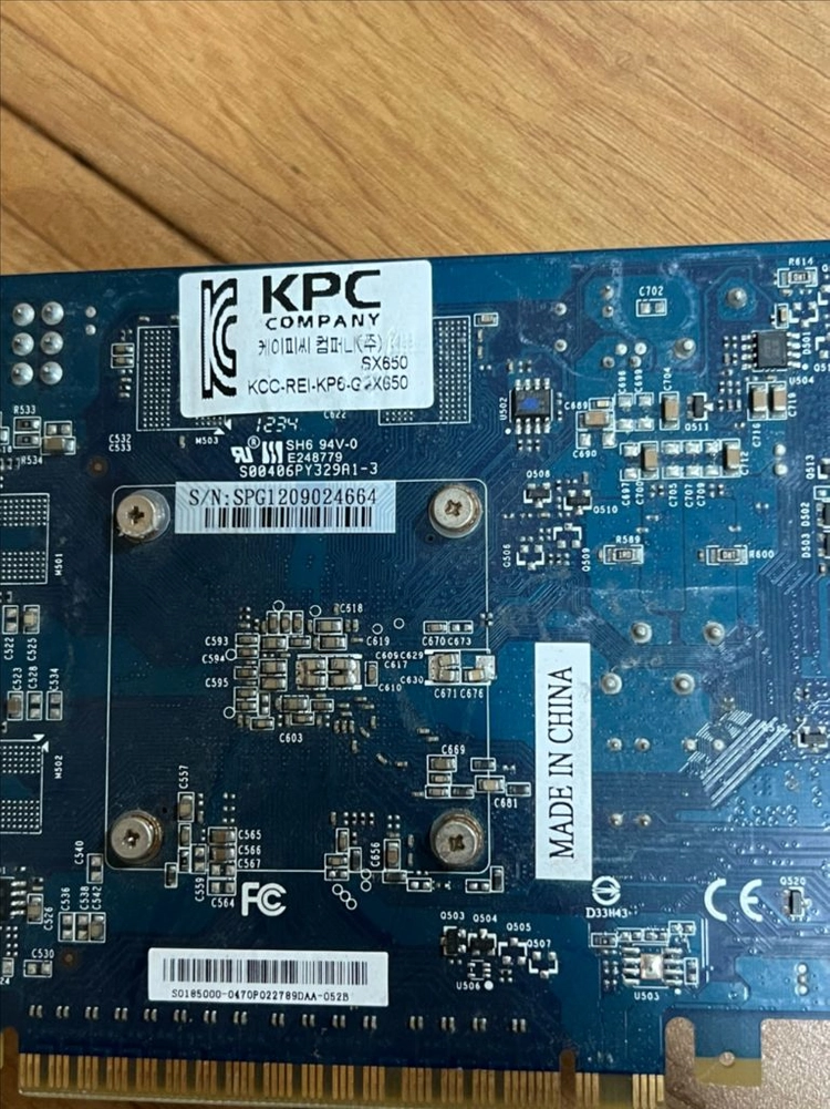 SPARKLE 지포스 GTX650 컴퓨터 그래픽카드 이미지