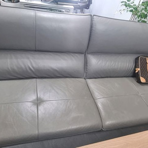 한샘 코타 천연가죽 4인용 소파 이미지