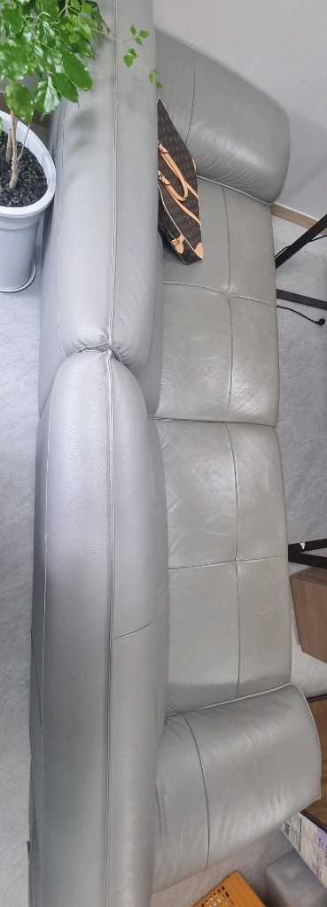 한샘 코타 천연가죽 4인용 소파 이미지