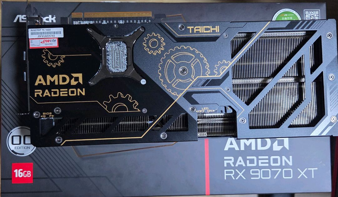 라데온 RX 9070 XT 16기가 타이치(taichi) 이미지