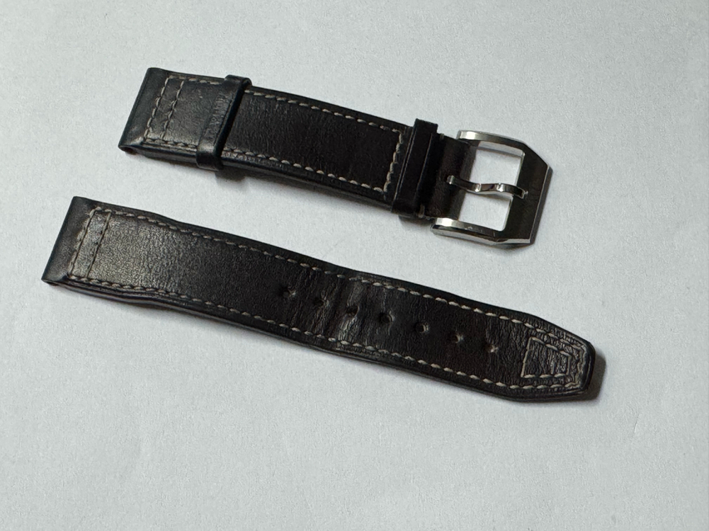 Iwc 마크 블랙 스트랩 핀 버클 20mm 이미지