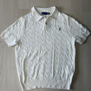 [폴로 랄프로렌] 꽈배기 반팔 니트 L 사이즈 이미지