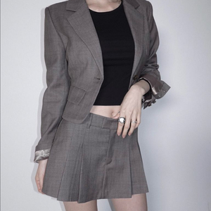 (새상품) 페일제이드 데뮤어 드뮤어 크롭 셋업 스커트 브라운 이미지