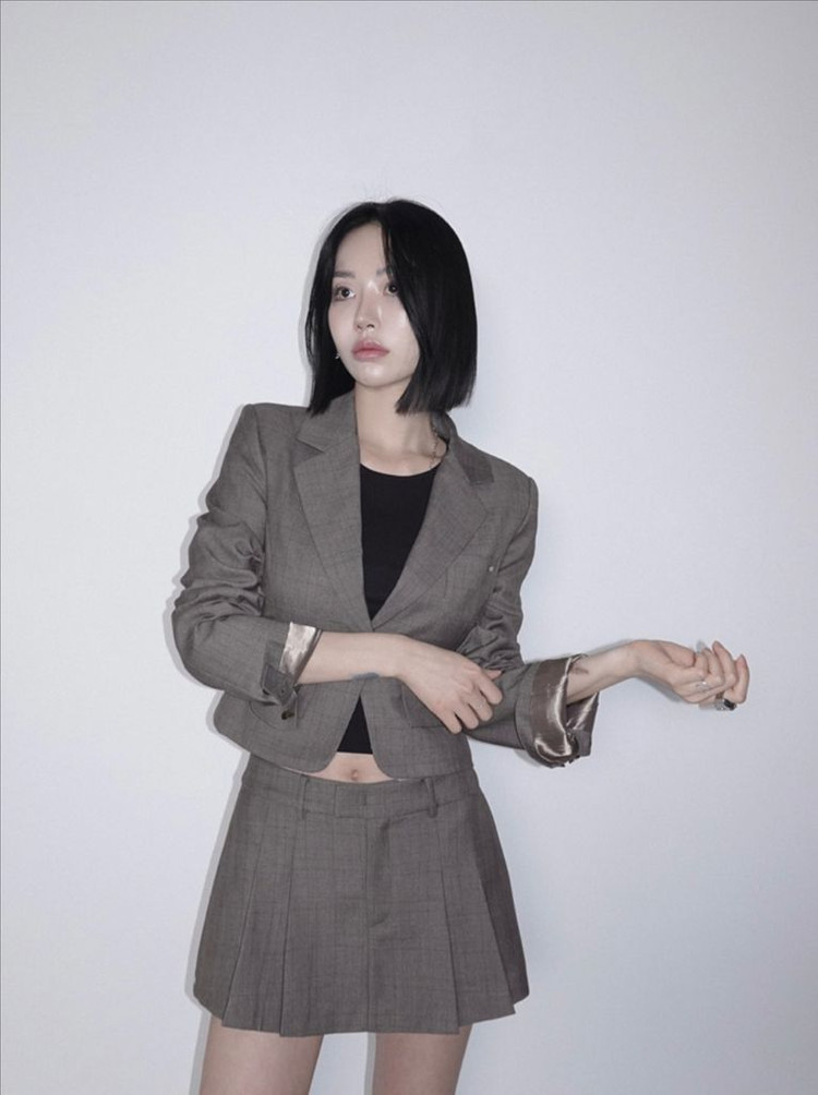 (새상품) 페일제이드 데뮤어 드뮤어 크롭 셋업 스커트 브라운 이미지