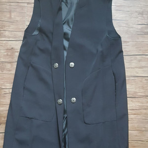 여성 55 66 77 롱 베스트 조끼 이미지