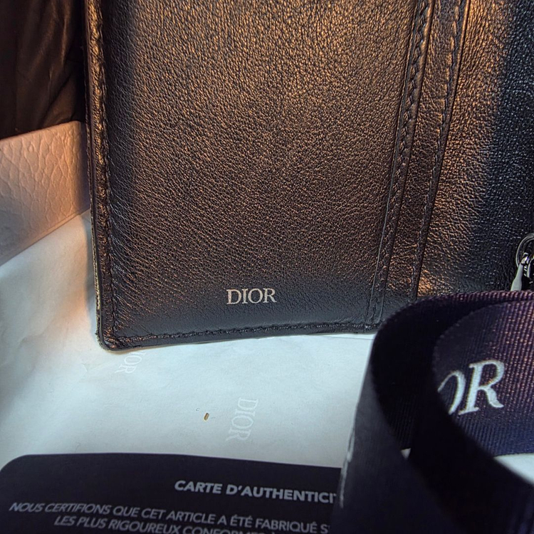 {클로젯}[Os]디올 오블리크 버티컬 장지갑 이미지