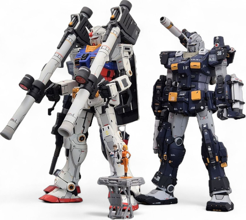 레진 도색작 일괄 퍼스트 1.2.3 호기 건담 세트 이미지