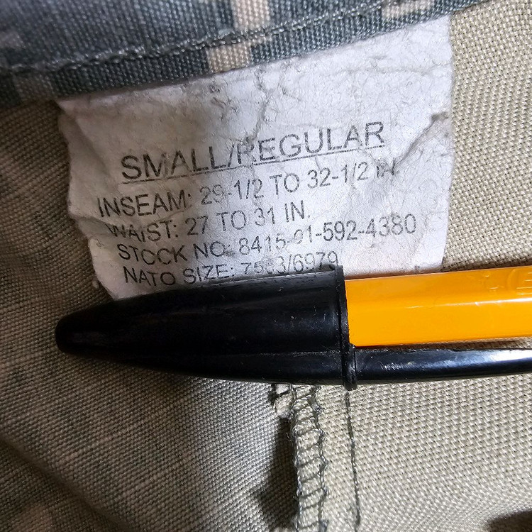 구매시덤)미군 ABU전투복팬츠(스몰레귤러31인치) 이미지