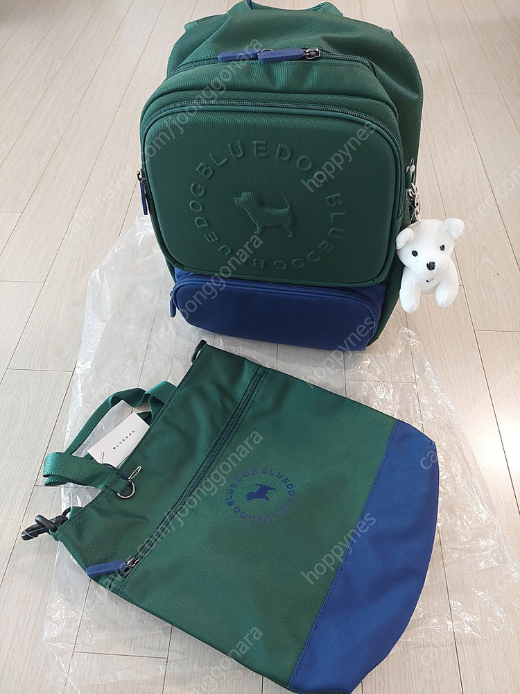 21만8천>>>6만9천택포! 당일발송! 택채새제품 선물가능 블루독 책가방 3종세트 책가방+보조가방 신주머니. 이미지