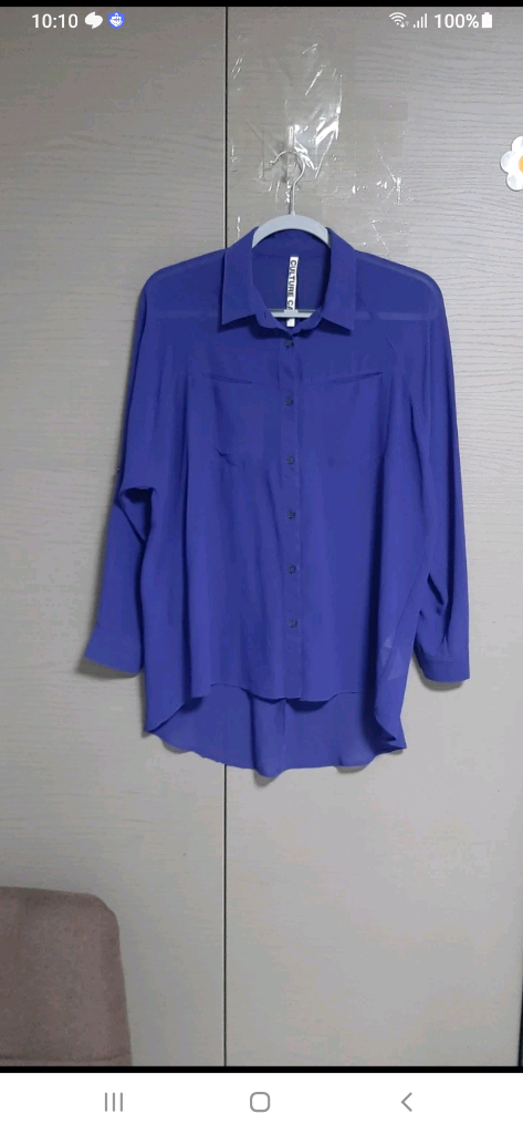 컬쳐콜시스루언발블라우스 이미지