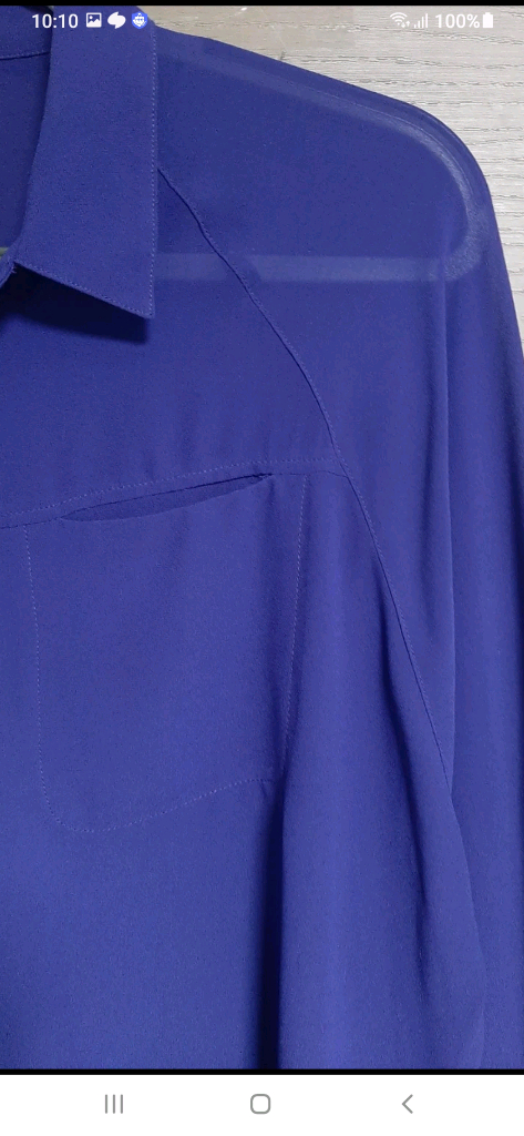 컬쳐콜시스루언발블라우스 이미지