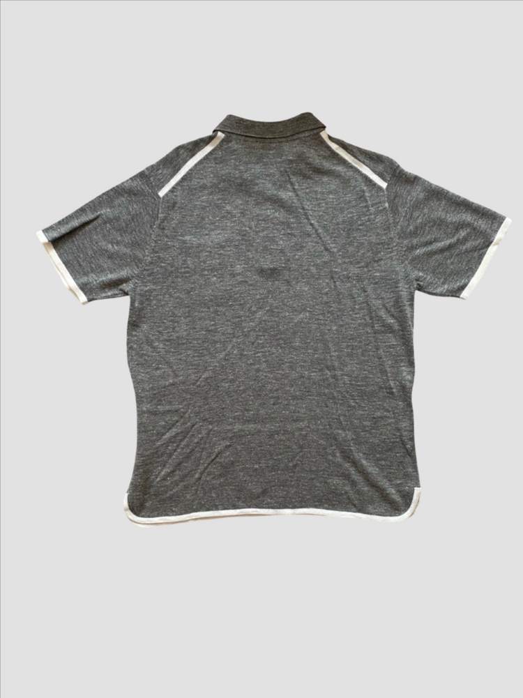 [빈폴(BEAN POLE)]남성 반팔 칼라넥 니트 (그레이/100 이미지