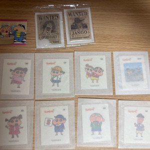 짱구, 포켓몬, 원피스 띠부씰 이미지