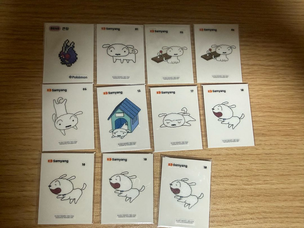 짱구, 포켓몬, 원피스 띠부씰 이미지