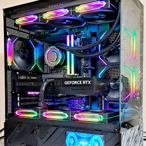 인텔 i9 14900K RTX5080 DDR5 32G SSD 1TB 하이엔드 컴퓨터 데스탑 PC 본체 이미지