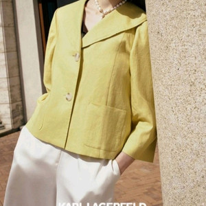 칼라거펠트 프렌치린넨100 재킷(77) ㅡ새상품 이미지