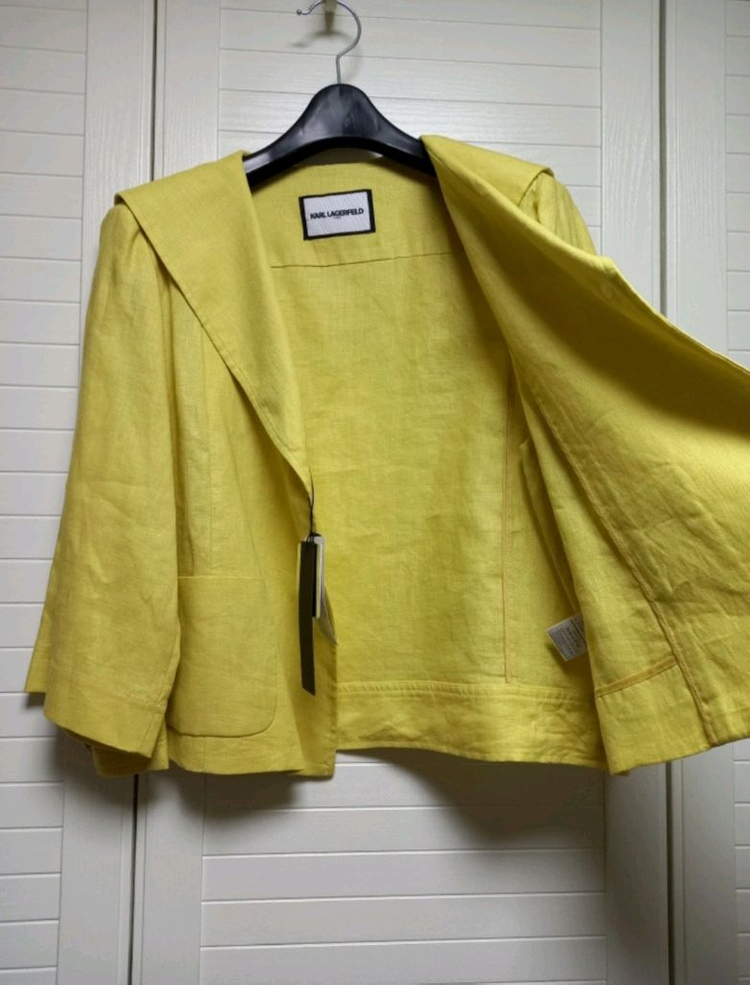 칼라거펠트 프렌치린넨100 재킷(77) ㅡ새상품 이미지