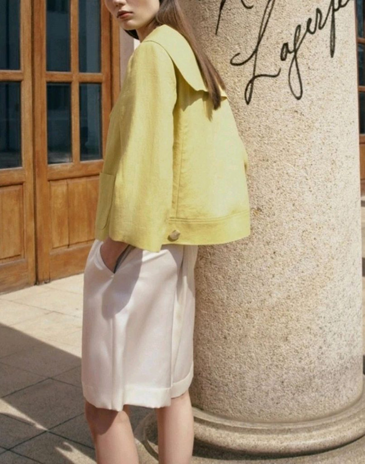 칼라거펠트 프렌치린넨100 재킷(77) ㅡ새상품 이미지