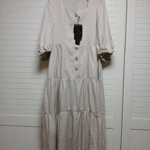 칼라거펠트 린넨 블렌디드 원피스(77) ㅡ새상품 이미지