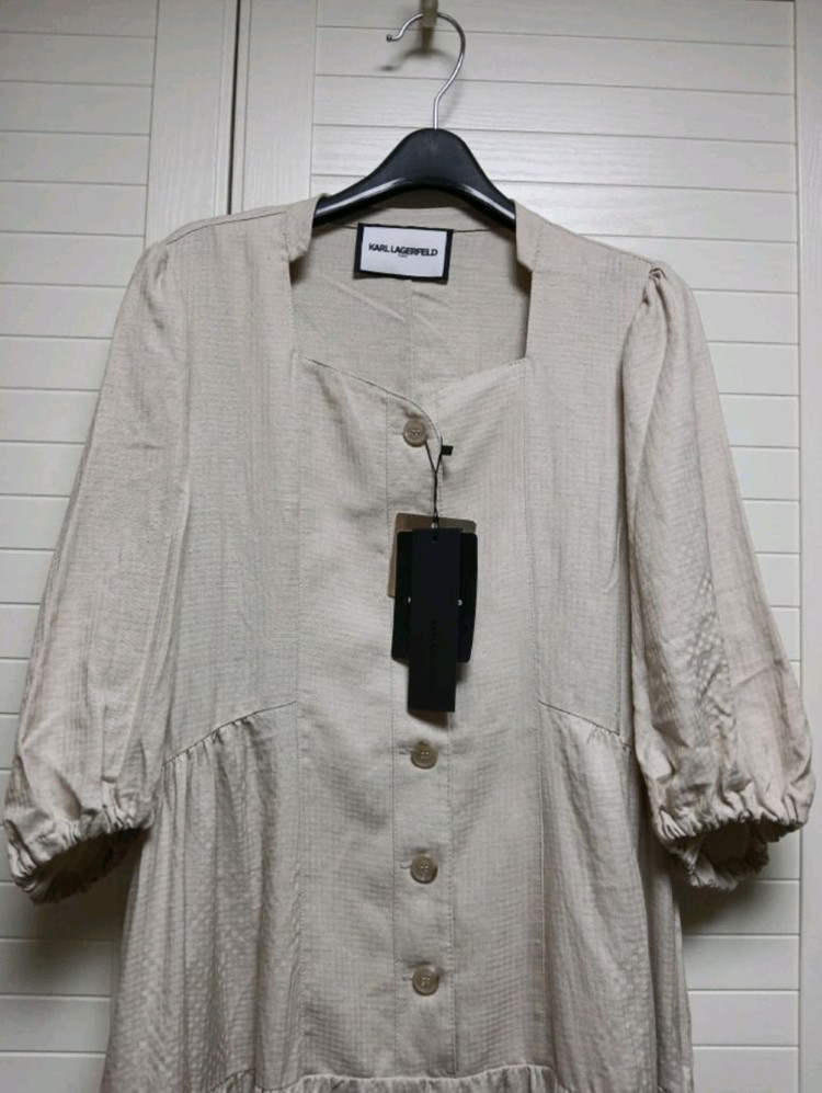 칼라거펠트 린넨 블렌디드 원피스(77) ㅡ새상품 이미지