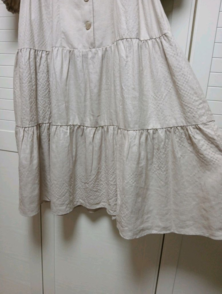 칼라거펠트 린넨 블렌디드 원피스(77) ㅡ새상품 이미지