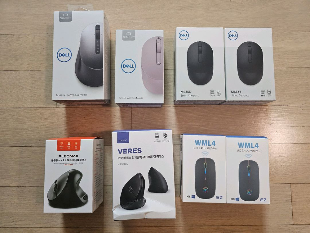 로지텍 무선 콤보, 블루투스 키보드, 무선 마우스, 마우스 패드, USB메모리 판매 (미사용품) 이미지