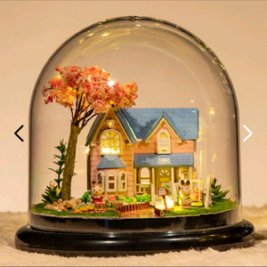 새상품 DIY 미니어쳐 벚꽃 하우스 돔 이미지