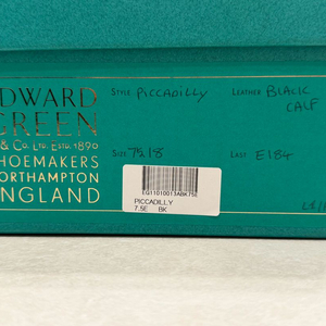 에드워드 그린 피카딜리 블랙 카프 7.5E 새상품 이미지