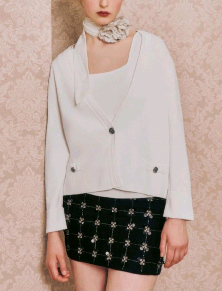 칼라거펠트 니트 세트(이너탑 + 가디건) 77 ㅡ새상품 이미지