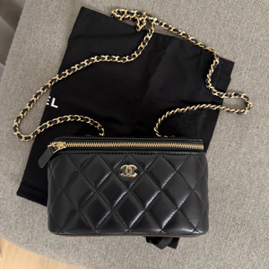 샤넬 램스킨 베니티백 직사각 블랙 이미지