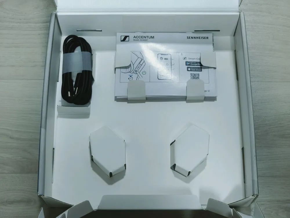 미사용 젠하이저 엑센텀 와이어리스 블루투스 무선 헤드폰 이미지