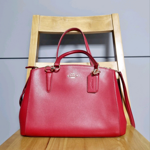 코치 Coach 캐리올 레더크로스백 레드 가방 핸드백 (토트백) 이미지