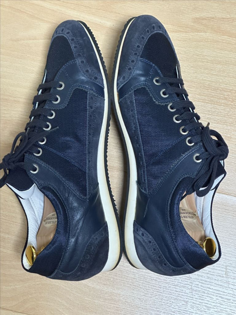 카날리 네이비 스웨이드/메쉬 스니커즈 43 이미지