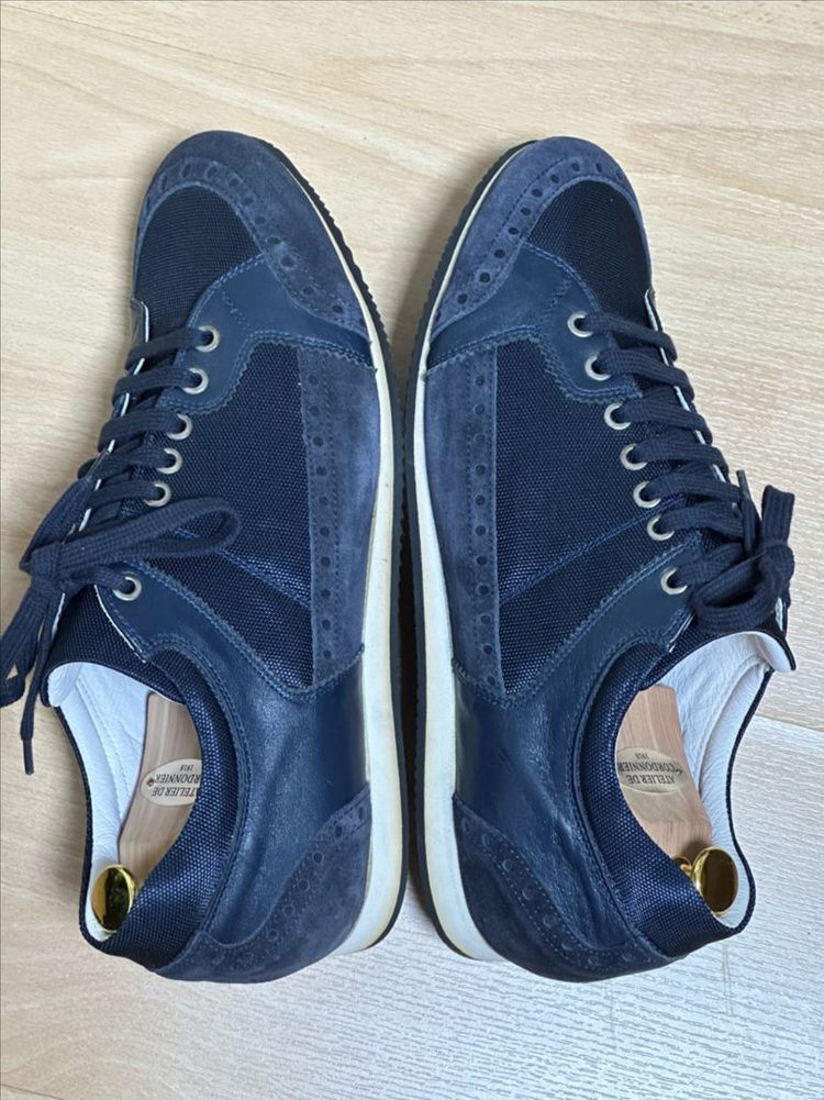 카날리 네이비 스웨이드/메쉬 스니커즈 43 이미지