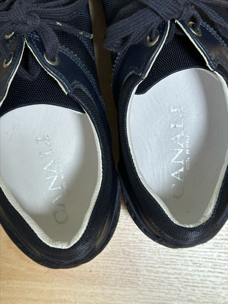 카날리 네이비 스웨이드/메쉬 스니커즈 43 이미지