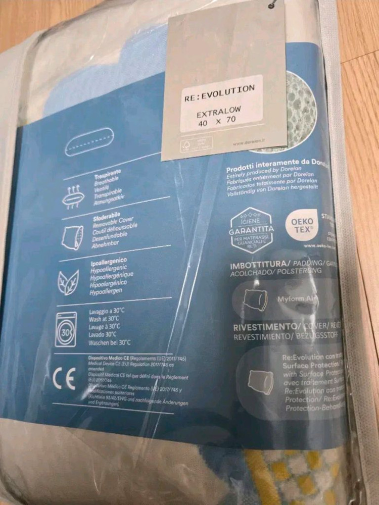 이태리 프리미엄 돌레란 리에볼루션 유아용 메모리폼 베개 새상품입니다. 이미지