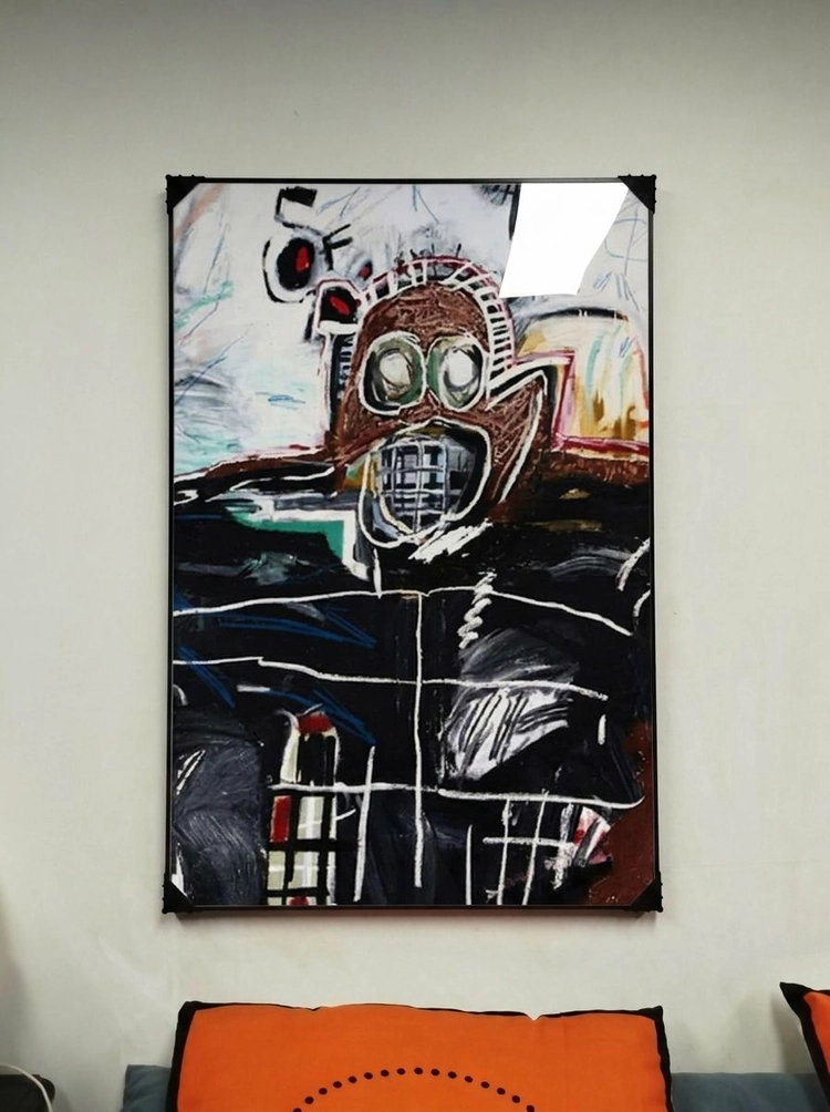그림 액자 팝아트 인테리어소품 바스키아 스타일 인물그림 추상액자 2종 세트 대형 거실 벽면 장식 아트워크 모던 감성 이미지
