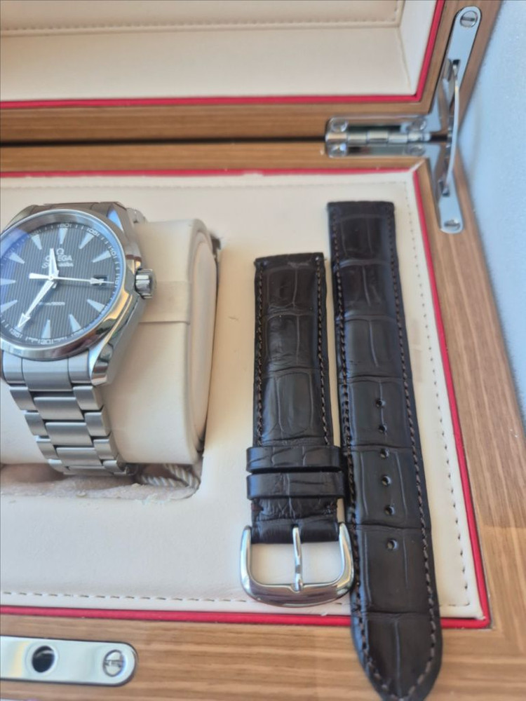 오메가 씨마스터 아쿠아테라 38mm 그레이 풀박스 이미지