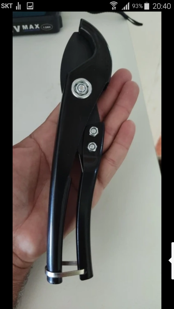 파이프 절단기 커팅기 PVC 호스 플라스틱 엑셀 보일러 이미지