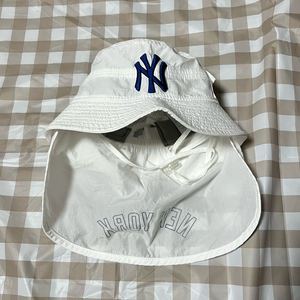 뉴에라 뉴욕양키스 그늘막 벙거지 M 모지 벙거지 썬캡 화이트 골프 덮개 이미지