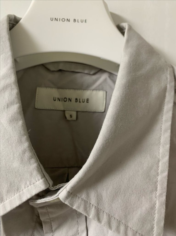유니온블루 LAUNDRY SHIRT 그레이 색상 s사이즈판매 이미지