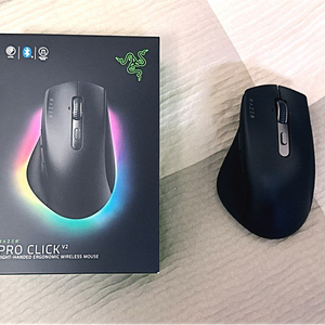 (박풀 S급) 정발 레이저 프로 클릭 V2 사무용 무선 마우스 (무한 휠) 이미지