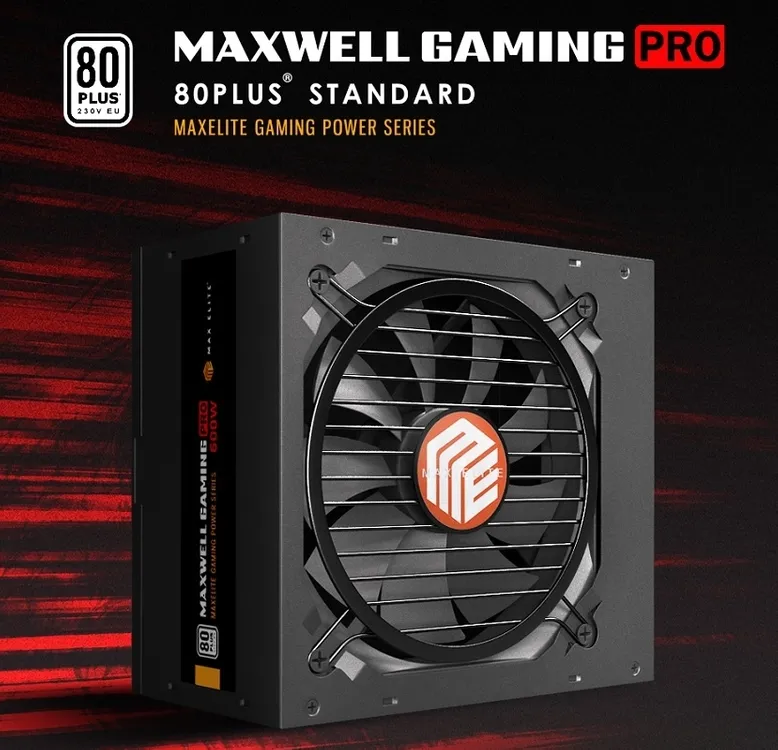 맥스엘리트 GAMING PRO 600W 80PLUS 파워서플라이 이미지