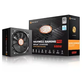맥스엘리트 GAMING PRO 600W 80PLUS 파워서플라이 이미지