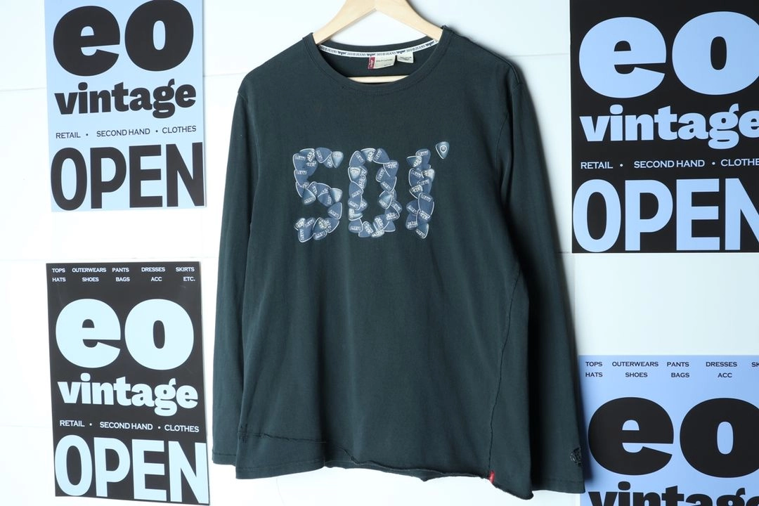 (L-XL) 리바이스 긴팔티셔츠 에이징 501 근본 이미지